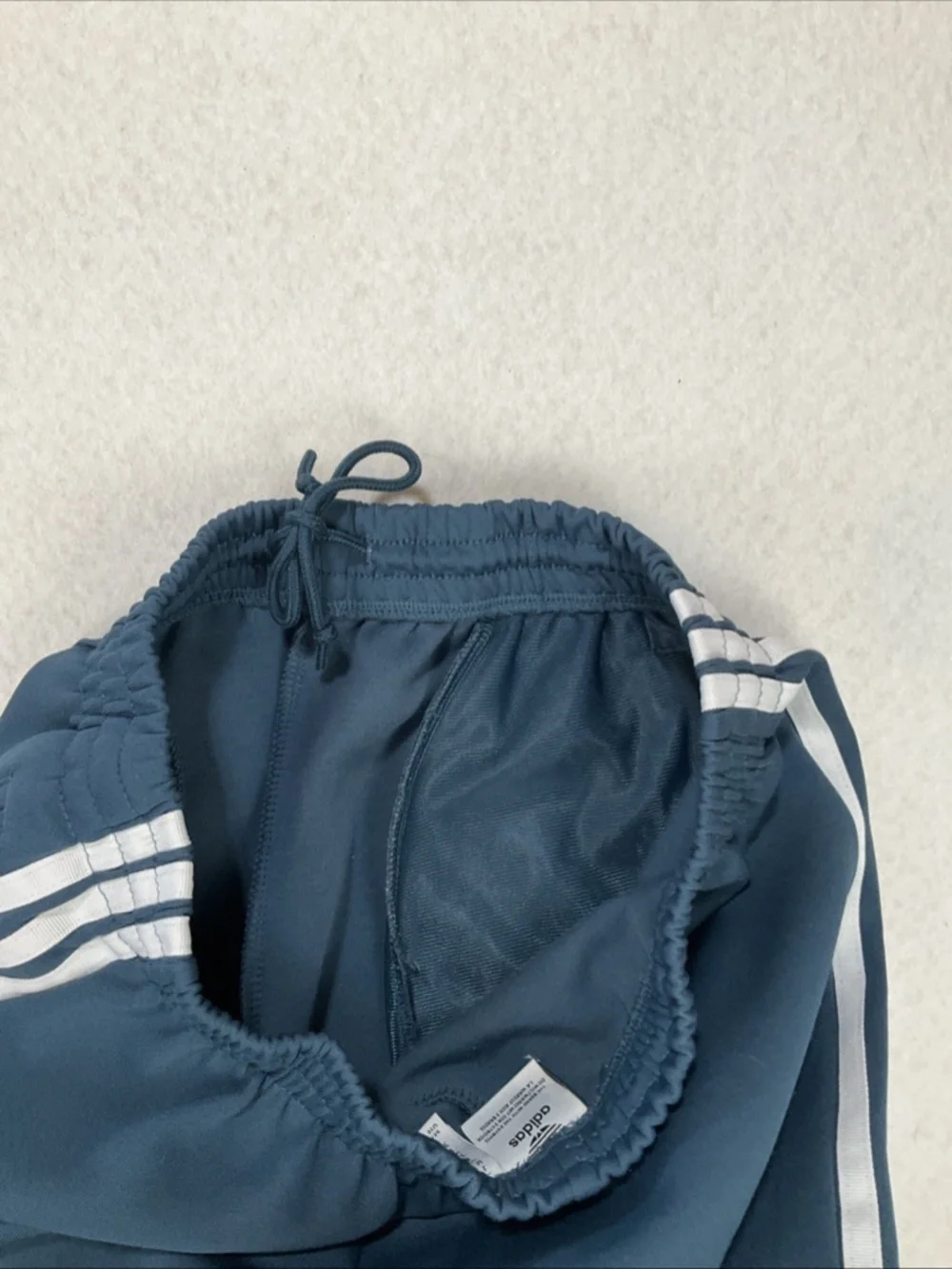 Adidas Track Pants Womens XS Blue Tiro Zip Pockets Trefoil Athletic Tapered Zip